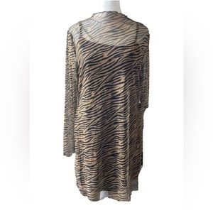 Primark Care Large Mesh Animal Print Dress Size 10/12